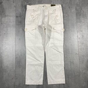 White Polo Ralph Lauren Cargo Pants